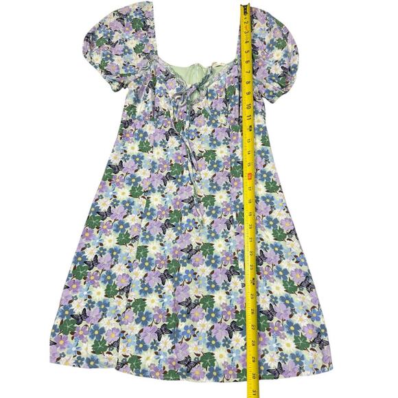 L.A. Hearts XS Floral Butterfly Puff Sleeve Dress - Picture 3 of 6